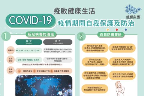 疫啟健康生活：COVID-19 疫情期間自我保護及防治