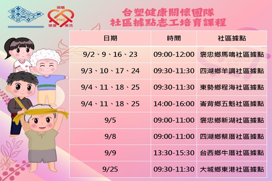 台塑健康關懷團隊-社區據點志工培育課程_202509