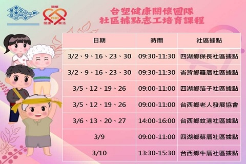 台塑健康關懷團隊-社區據點志工培育課程_202603